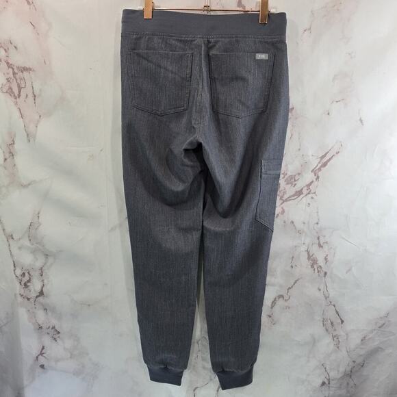 Figs Zamora Jogger Womens XS Bottom Pant Gray Technical Heather Denim 1812 - Picture 5 of 13